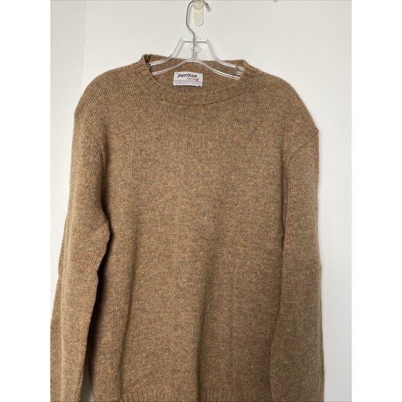 VINTAGE Puritan Thermax Sweater Mens XL Wool Blend Crewneck Brown Classic Luxury - Picture 3 of 11